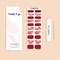 Stickers ongles en gel rouge nude - manucure facile en gel uv Rouge marbré