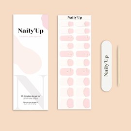 Stickers ongles en gel french florale - manucure facile en gel uv