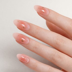 Stickers ongles en gel baby étoilé - manucure facile en gel uv Babyboomer étoilé