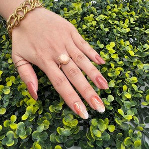 Stickers ongles en gel ambre marbré - manucure facile en gel uv Ambre marbré