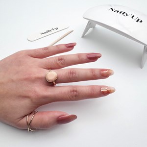 Stickers ongles en gel ambre marbré - manucure facile en gel uv Ambre marbré