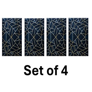 Lot de 4 carpettes grafic