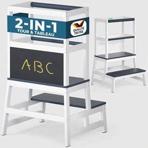 Tour d'apprentissage barn montessori 93 × 51 × 50 cm - gris