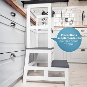Tour d'apprentissage barn montessori 93 × 51 × 50 cm - gris