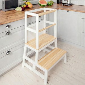 Tour d'apprentissage barn montessori 93 × 51 × 50 cm - naturel