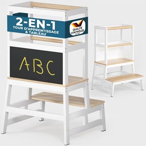 Tour d'apprentissage barn montessori 93 × 51 × 50 cm - naturel