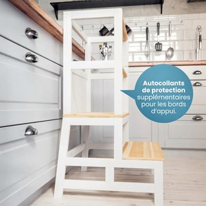 Tour d'apprentissage barn montessori 93 × 51 × 50 cm - naturel