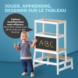 Tour d'apprentissage barn montessori 93 × 51 × 50 cm - naturel