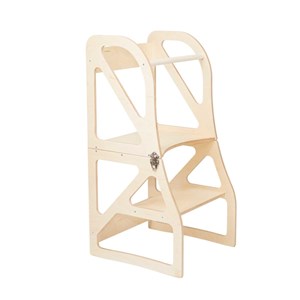 Tour d'apprentissage montessori 2-en-1 securestep - naturel
