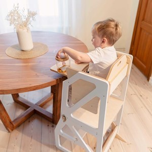 Tour d'apprentissage montessori 4-en-1 modustep - blanc