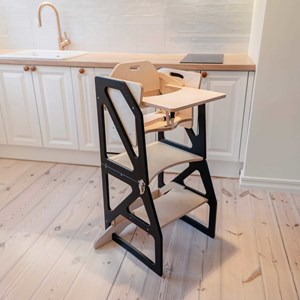 Tour d'apprentissage montessori 4-en-1 modustep - noir