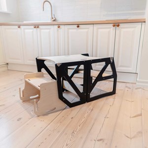 Tour d'apprentissage montessori 4-en-1 modustep - noir