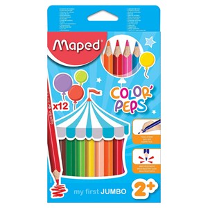 Maped - crayons jumbo 12 pieces