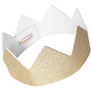 Couronne à paillettes dorée