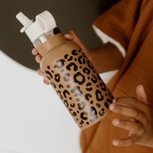 Gourde isotherme léopard marron (350 ml)