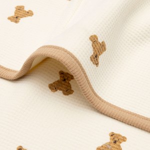 Couverture little waffle mini teddy bear (75 x 100 cm)