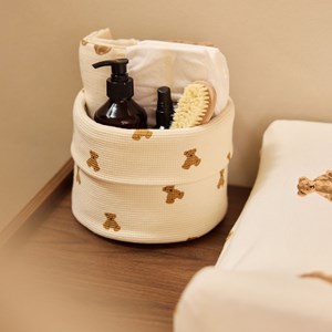 Panier de rangement little waffle mini teddy bear (14 x 18 cm)