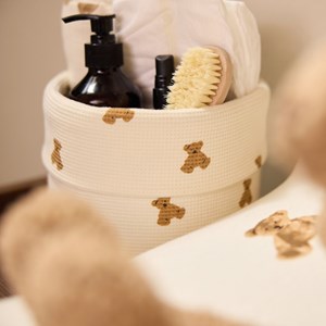 Panier de rangement little waffle mini teddy bear (14 x 18 cm)