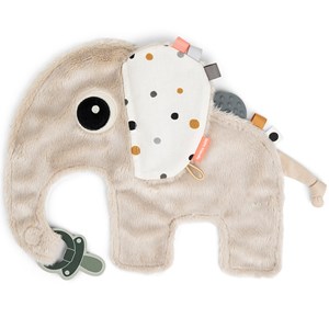 Doudou attache-sucette elphee sable