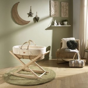 Support pour couffin en bois naturel