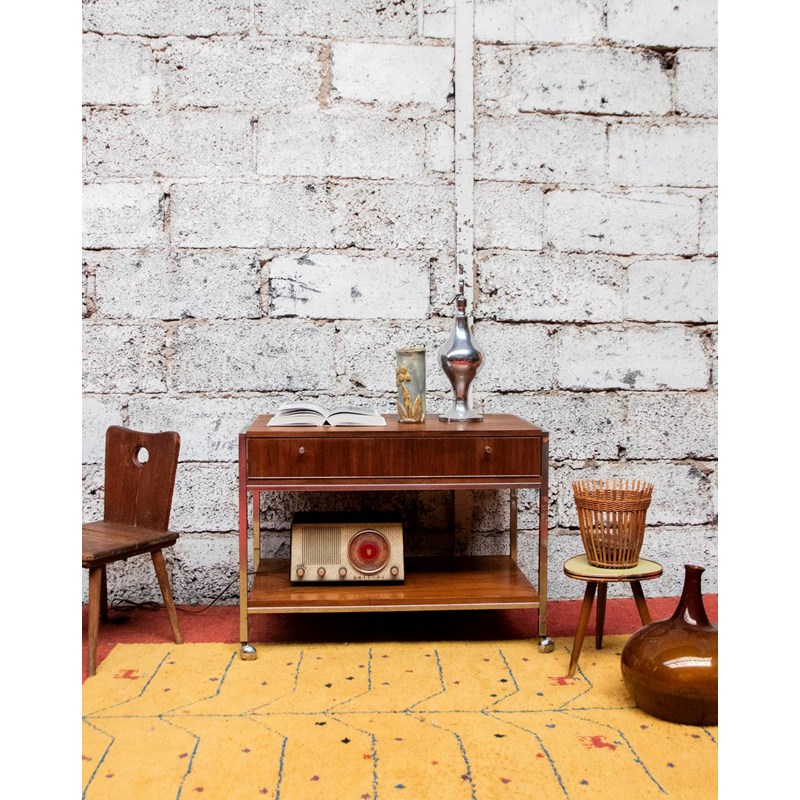 Console en métal et bois n°1256