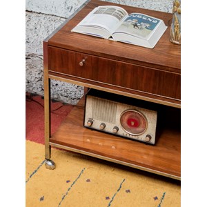 Console en métal et bois n°1256