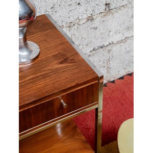 Console en métal et bois n°1256