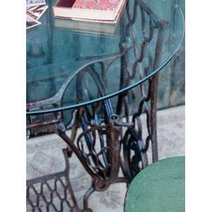 Table à machine à coudre en métal n°789