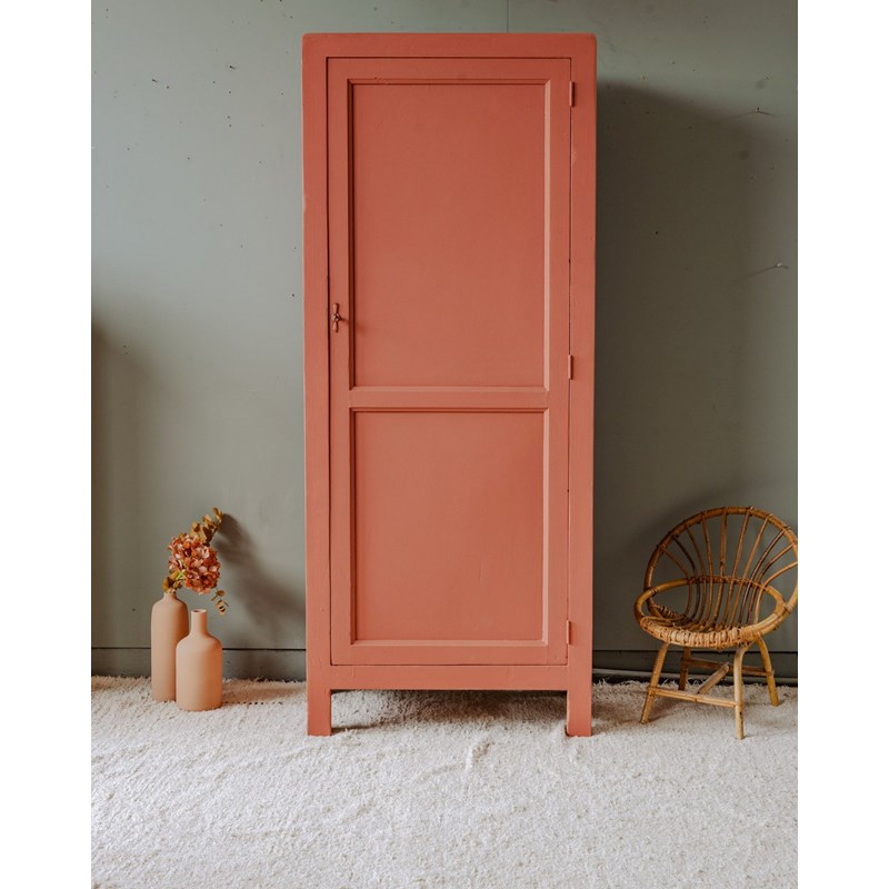 Armoire en bois terracotta n°367