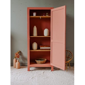 Armoire en bois terracotta n°367