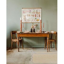 Table à manger de bistrot en bois n°662