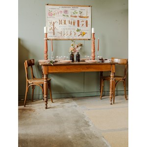 Table à manger de bistrot en bois n°662