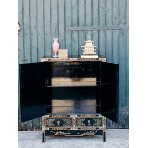 Buffet en bois et nacre n°772