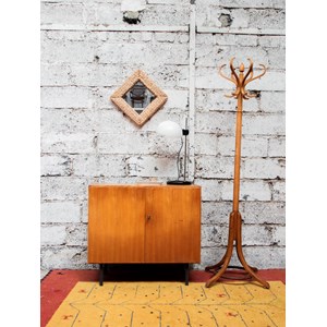 Porte-manteau perroquet en bois clair n°296