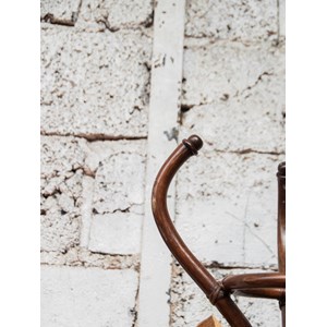 Porte-manteau perroquet en bois foncé n°295