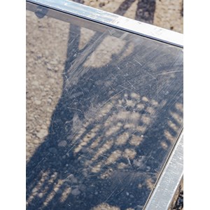 Table basse chromée en verre n°845