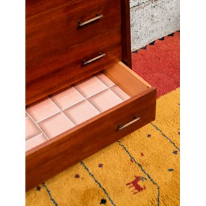 Commode scandinave en bois foncé n°413