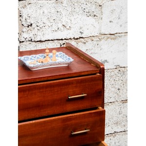 Commode scandinave en bois foncé n°413