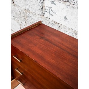 Commode scandinave en bois foncé n°413