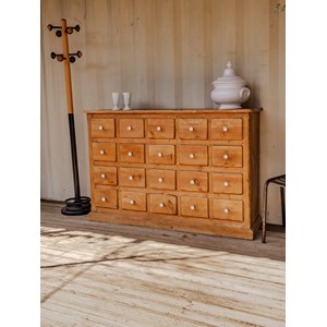 Grand meuble de métier à casiers en bois n°274