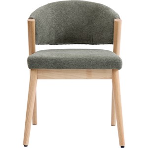 Alba-chaise bois naturel et tissu trendy sauge (x2)