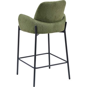 Alex-fauteuil de bar en tissu ikon olive (x2)