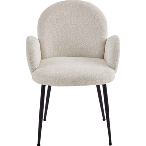 Alice-chaise en tissu ikon coloris lin (x2)