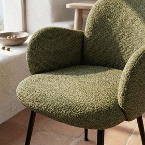 Alice-chaise en tissu ikon olive (x2)