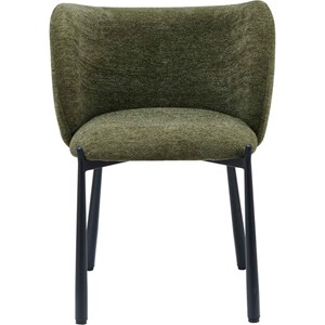 Soan-fauteuil de table en tissu luxury kaki (x2)