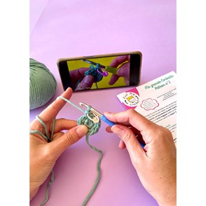 Lapin tout doux gris : kit de crochet avec tuto vidéo