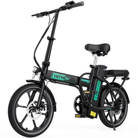 Hitway vélo électrique 16pc pliant noir