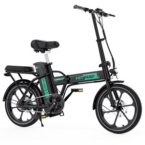 Hitway vélo électrique 16pc pliant noir