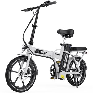 Hitway vélo électrique 16pc pliant blanc
