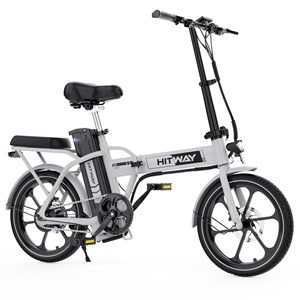 Hitway vélo électrique 16pc pliant blanc